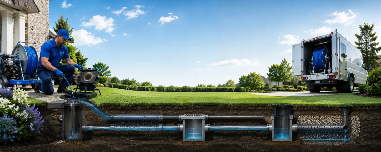 Outdoor drain cleaning information for Hacksneck, VA